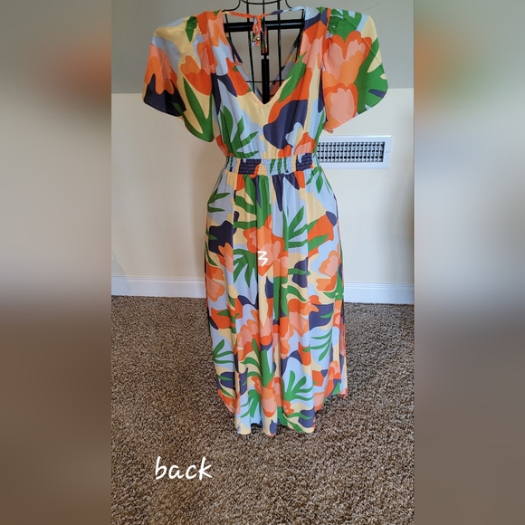 Abel The Label Colorful Floral Maxi Dress - Picture 2 of 4